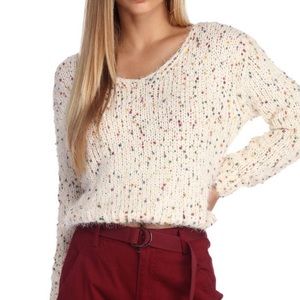 Confetti Sweater Rainbow Popcorn Sweater Confetti Knit Sweater